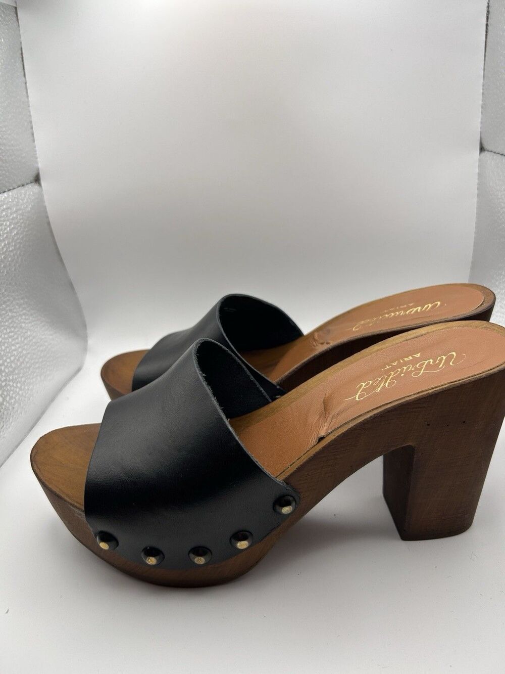 Ariat Unbridled leather upper Made in Italy slip on platform shoes Womens 37/6